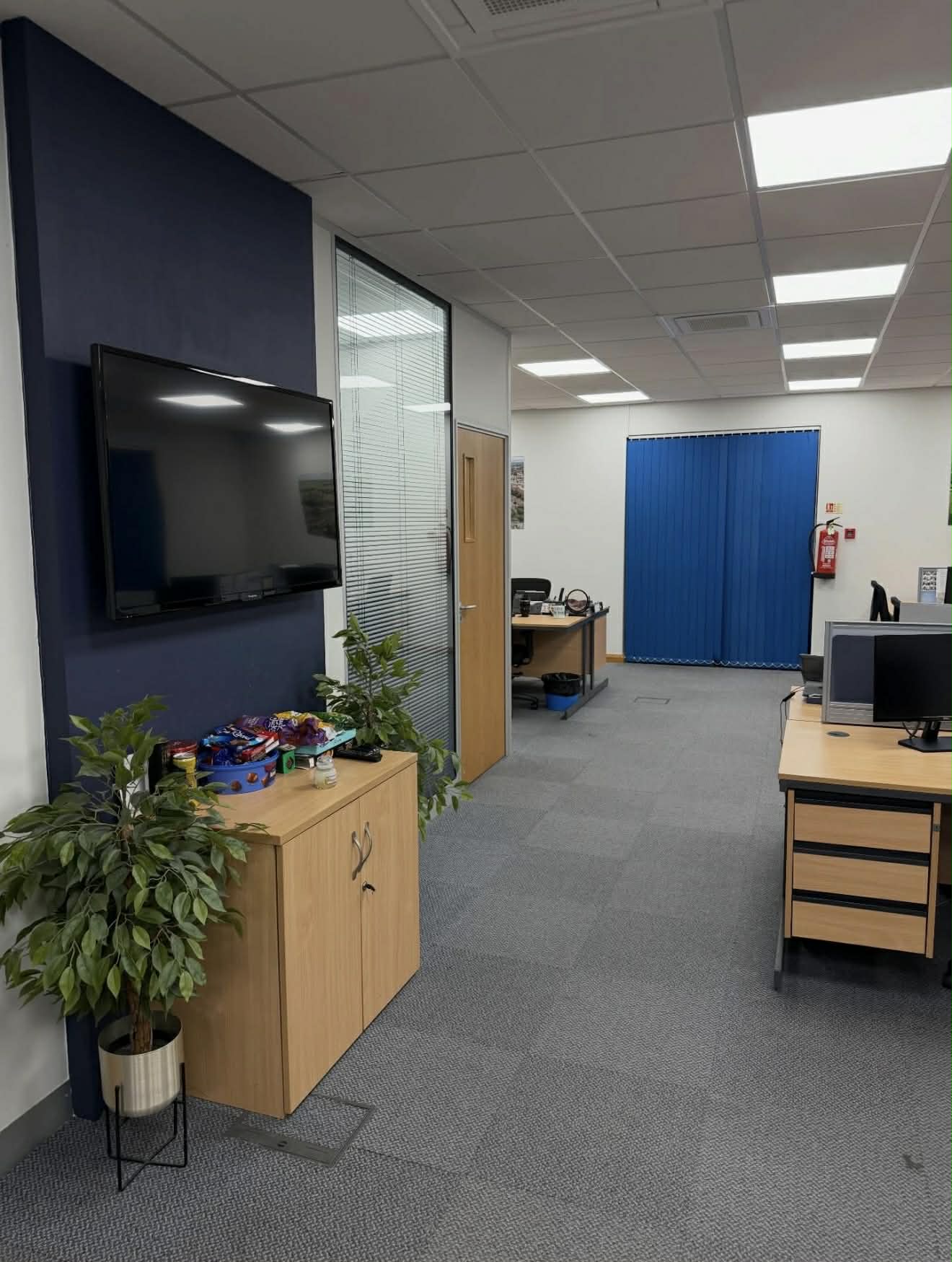 Spotless open-plan office cleaned by Eco Shine